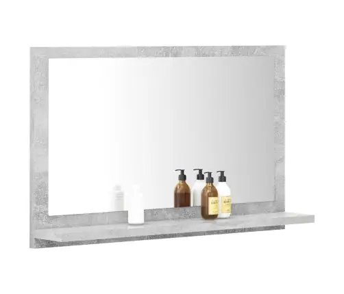 Vannasistabas Spogulis, Betona Pelēks, 60X10,5X37 Cm Vidaxl