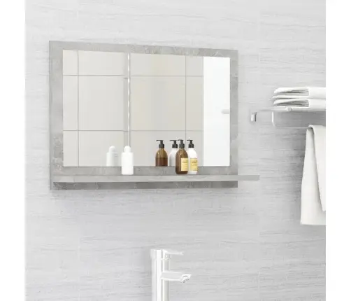 Vannasistabas Spogulis, Betona Pelēks, 60X10,5X37 Cm Vidaxl