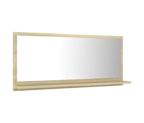Vonios Kambario Veidrodis, Ąžuolo Spalvos, 90X10,5X37cm Mdp