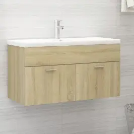 Izlietnes Skapītis, Ozolkoka, 90X38,5X46 Cm, Inženierijas Koks Vidaxl