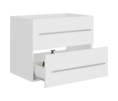 Valamukapp, Valge, 60X38,5X48 cm Tehispuit