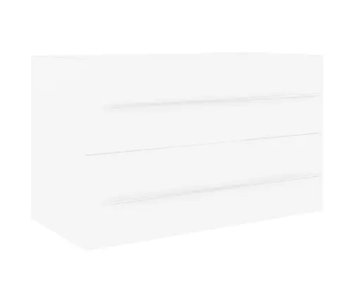 Izlietnes Skapītis, Balts, 80X38,5X48 Cm, Inženierijas Koks Vidaxl
