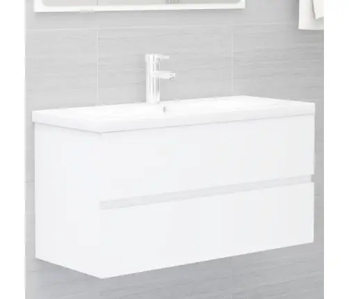 Valamukapp, Valge, 90 X 38,5 X 45 cm Tehispuit