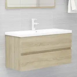 Izlietnes Skapītis, Ozolkoka, 90X38,5X45 Cm, Inženierijas Koks Vidaxl Izlietnes Skapītis, Ozolkoka, 90X38,5X45 Cm, Inženierijas Koks Vidaxl