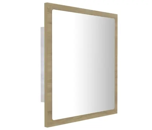 Vannasistabas Spogulis, Led, Ozolkoka Krāsā, 40X8,5X37 Cm Vidaxl