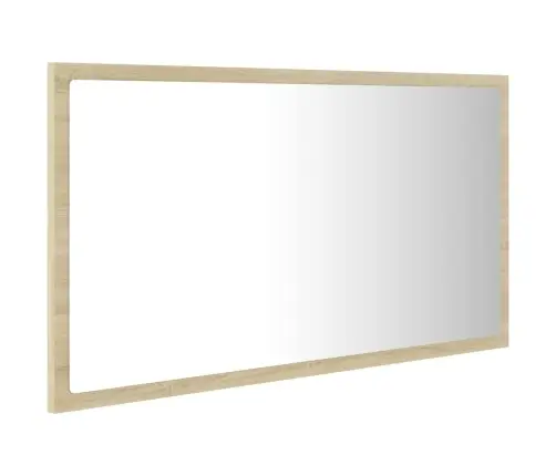 Vannasistabas Spogulis, Led, Ozolkoka Krāsā, 80X8,5X37, Akrils Vidaxl