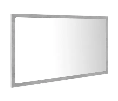 Led Vannitoa Peeglikapp, Betoonhall, 80X8,5X37 cm Akrüül