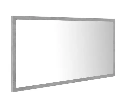Vannasistabas Spogulis, Led, Pelēks, 90X8,5X37 Cm, Akrils Vidaxl