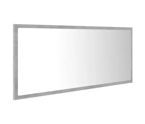 Vannasistabas Spogulis, Led, Pelēks, 100X8,5X37 Cm, Akrils Vidaxl