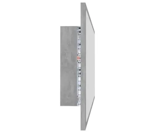 Vannasistabas Spogulis, Led, Pelēks, 100X8,5X37 Cm, Akrils Vidaxl