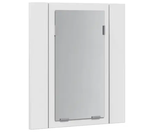 Vannasistabas Spoguļskapītis Ar Led, Balts, 40X12X45 Cm, Akrils Vidaxl