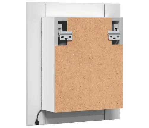 Vannasistabas Spoguļskapītis Ar Led, Balts, 40X12X45 Cm, Akrils Vidaxl