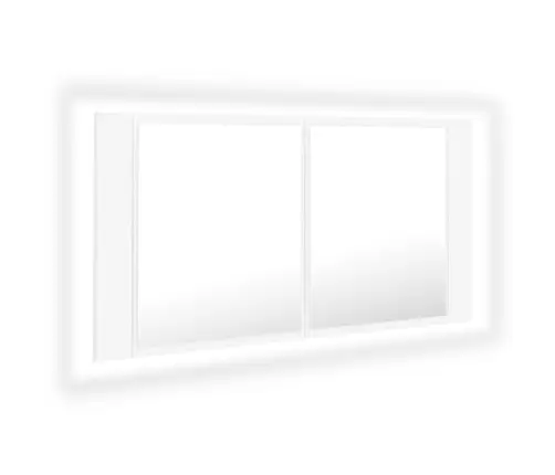 Led-Peeglikapp, Valge, 90 X 12 X 45 cm Akrüül