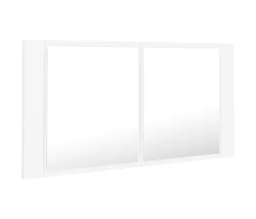 Led-Peeglikapp, Valge, 90 X 12 X 45 cm Akrüül