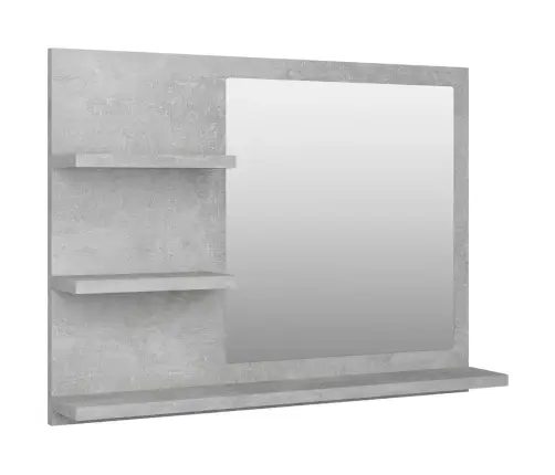 Vannasistabas Spogulis, Pelēks, 60X10,5X45Cm, Inženierijas Koks Vidaxl