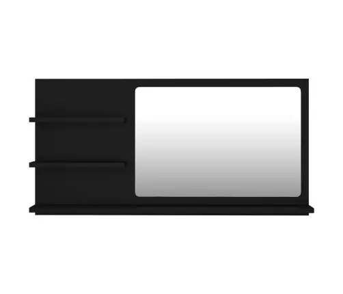 Vannitoa Peeglikapp Must 90X10,5X45 Cm Tehispuit