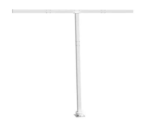 Varikatuse Postide Komplekt, Valge, 300 X 245 cm Raud