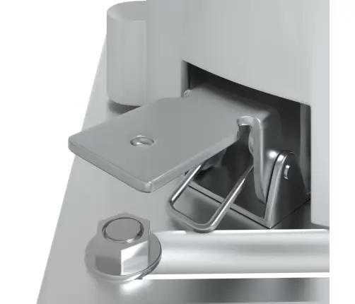 Varikatuse Postide Komplekt, Valge, 300 X 245 cm Raud