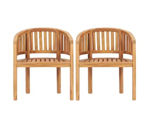 5-Daļīgs Dārza Mēbeļu Komplekts, Banāna Forma, Masīvs Tīkkoks Vidaxl