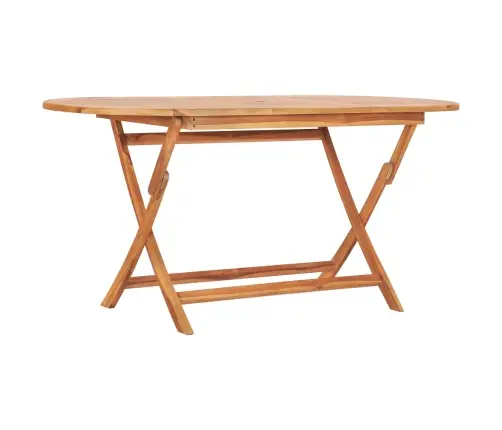 9-Daļīgs Dārza Mēbeļu Komplekts, Saliekams, Masīvs Tīkkoks Vidaxl