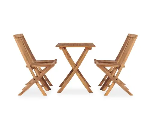 5-Osaline Kokkupandav Aia Söögikomplekt, Tiikpuu