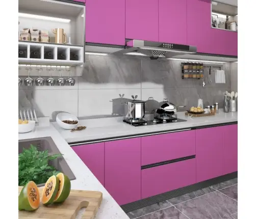 Iseliimuv Mööblikile, Kõrgläikega Lilla, 500 X 90 cm Pvc