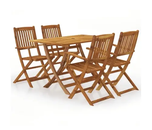 5-Osaline Kokkupandav Aiamööblikomplekt, Akaatsiapuit