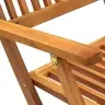 7-Daļīgs Dārza Mēbeļu Komplekts, Saliekams, Akācijas Masīvkoks Vidaxl