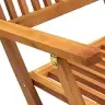 9-Daļīgs Dārza Mēbeļu Komplekts, Saliekams, Akācijas Masīvkoks Vidaxl