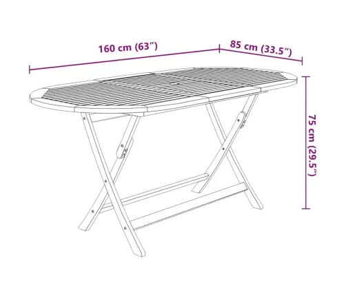 9-Daļīgs Dārza Mēbeļu Komplekts, Saliekams, Akācijas Masīvkoks Vidaxl