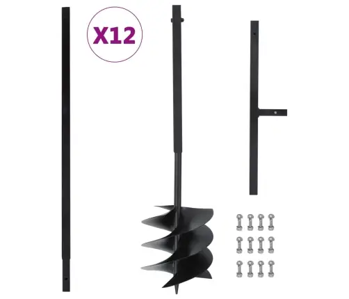 Käepidemega Maapuur 250 Mm Pikendustoruga 12 M Teras