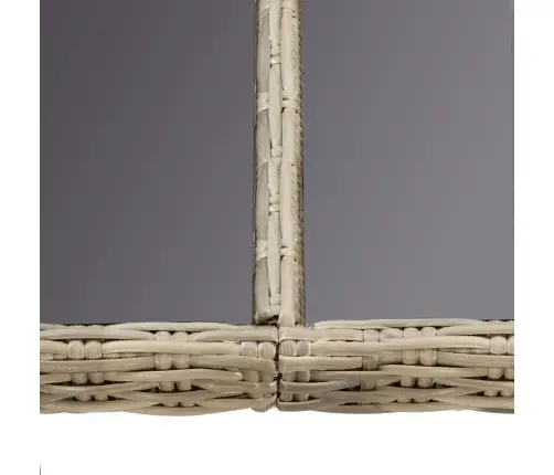 9-Osaline Aiamööblikomplekt, Polürotang, Pruun