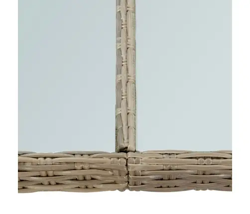 9-Daļīgs Dārza Mēbeļu Komplekts, Pe Rotangpalma, Brūns Vidaxl