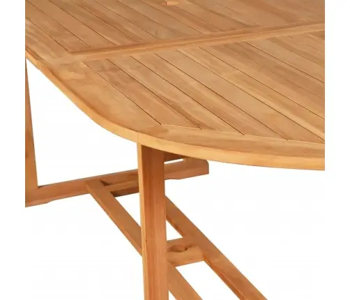 9-Daļīgs Dārza Mēbeļu Komplekts, Masīvs Tīkkoks Vidaxl