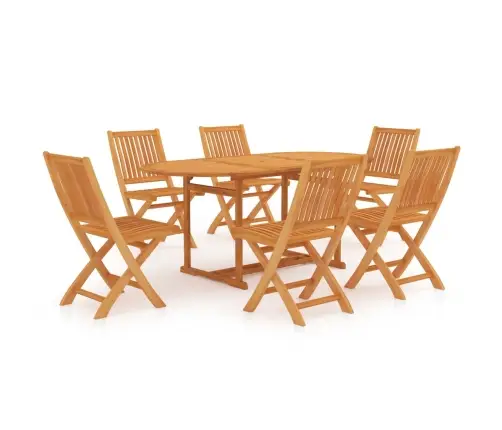 7-Daļīgs Dārza Mēbeļu Komplekts, Masīvs Tīkkoks Vidaxl