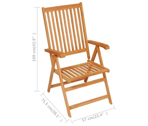 Sodo Valgomojo Baldų Komplektas, 7 Dalių, Tikmedžio Masyvas