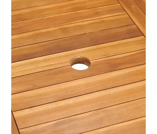 9-Daļīgs Dārza Mēbeļu Komplekts Ar Pelēkiem Matračiem, Tīkkoks Vidaxl