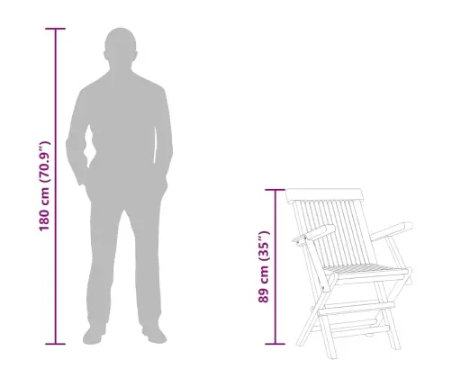 5-Daļīgs Dārza Mēbeļu Komplekts, Masīvs Tīkkoks Vidaxl