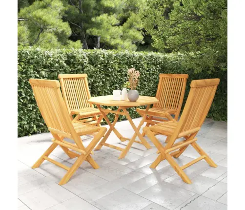 5-Daļīgs Dārza Mēbeļu Komplekts, Masīvs Tīkkoks Vidaxl