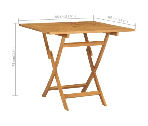 5-Daļīgs Dārza Mēbeļu Komplekts, Masīvs Tīkkoks Vidaxl