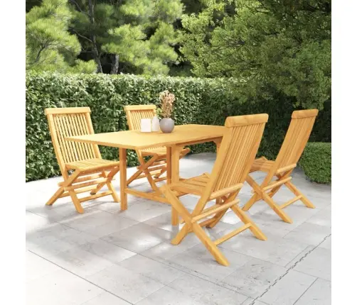 Sodo Valgomojo Baldų Komplektas, 5D., Tikmedžio Masyvas