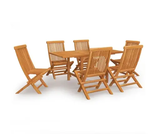 Sodo Valgomojo Baldų Komplektas, 7D., Tikmedžio Masyvas