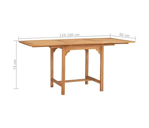 5-Daļīgs Dārza Mēbeļu Komplekts, Masīvs Tīkkoks Vidaxl