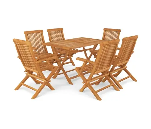 7-Daļīgs Dārza Mēbeļu Komplekts, Masīvs Tīkkoks Vidaxl