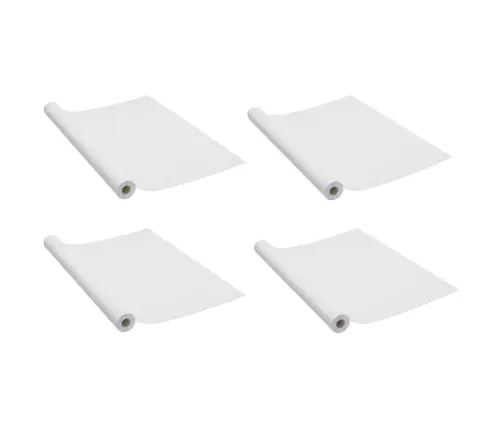 Durvju Līmplēves, 4 Gab., 210X90 Cm, Balta Koka Dizains, Pvc Vidaxl