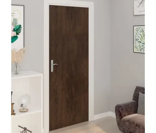 Durvju Līmplēves, 4 Gab., 210X90 Cm, Tumša Ozolkoka Krāsa, Pvc Vidaxl