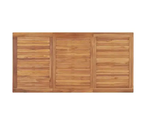 5-Daļīgs Dārza Mēbeļu Komplekts, 160X80 Cm, Masīvs Tīkkoks Vidaxl