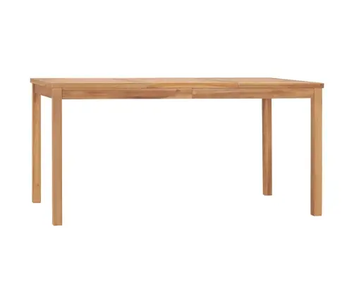 7 Dalių Sodo Valgomojo Baldų Komplektas, 160X80 cm Tikmedžio Masyvas