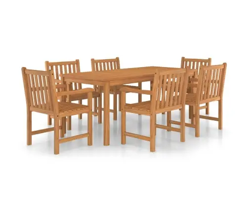 7-Osaline Aiasöögikomplekt, 180 X 90 cm Täispuit