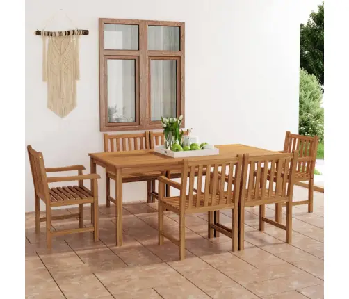 7-Osaline Aiasöögikomplekt, 180 X 90 cm Täispuit